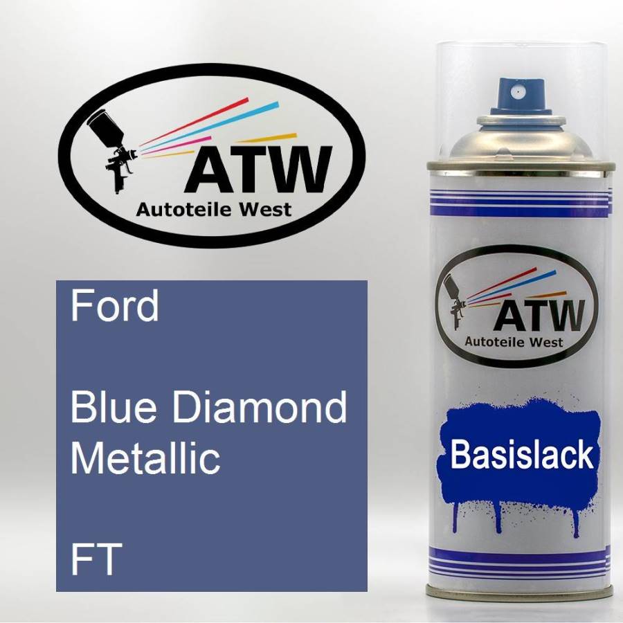 Ford, Blue Diamond Metallic, FT: 400ml Sprühdose, von ATW Autoteile West.